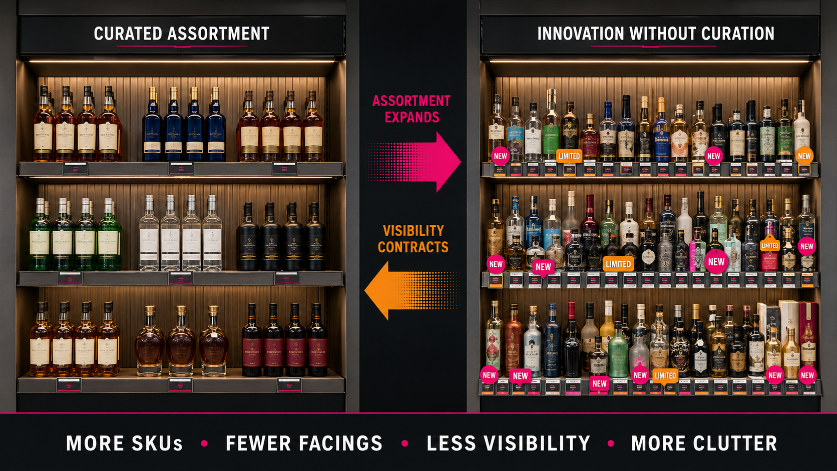 Curated Assortment Shelf vs. Innovation without Curation on the Shelf 