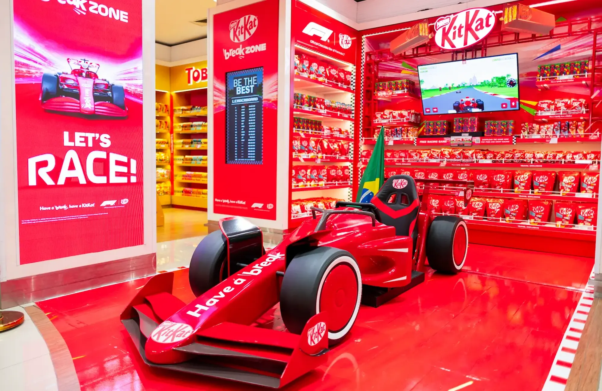 Nestle x KitKat space in São Paulo International Airport