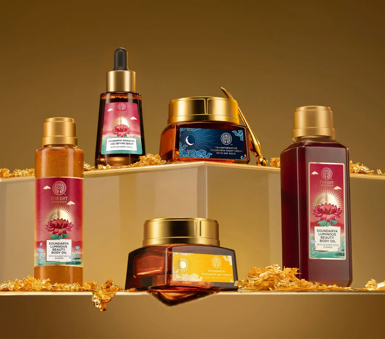 Indian fragrance products displayed on a shelf